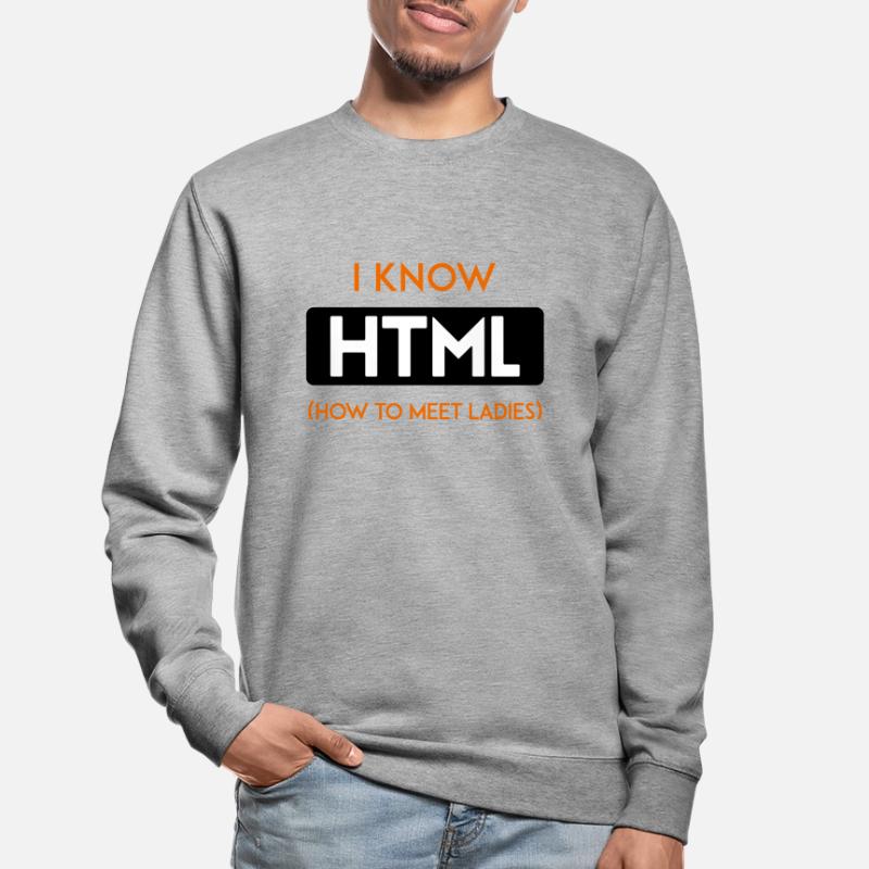 HTML web developer entwickler CSS Programmierer Unisex Pullover