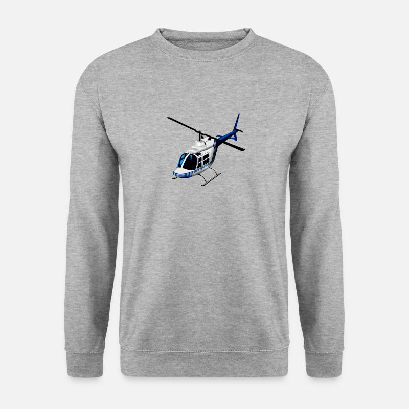 helicopter - Unisex Sweatshirt - salt & pepper