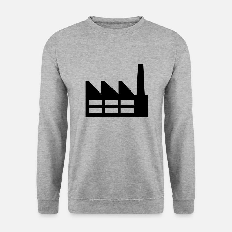 Fabrik - Unisex Pullover - Weißgrau meliert