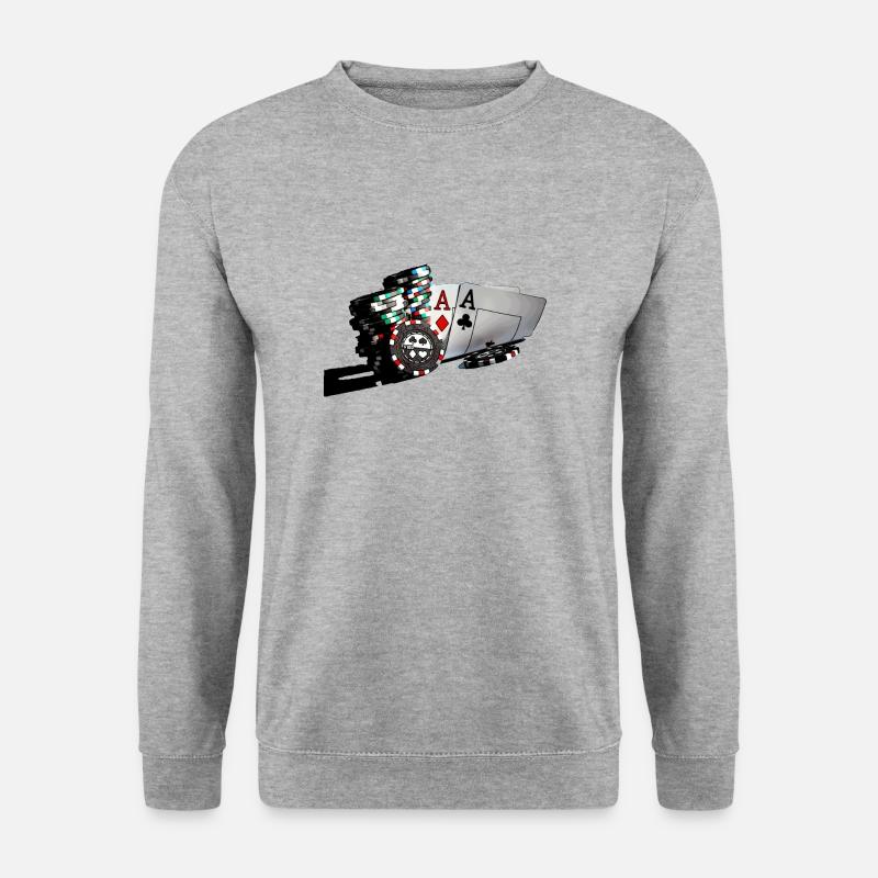 allinwear - Unisex Pullover - Weißgrau meliert