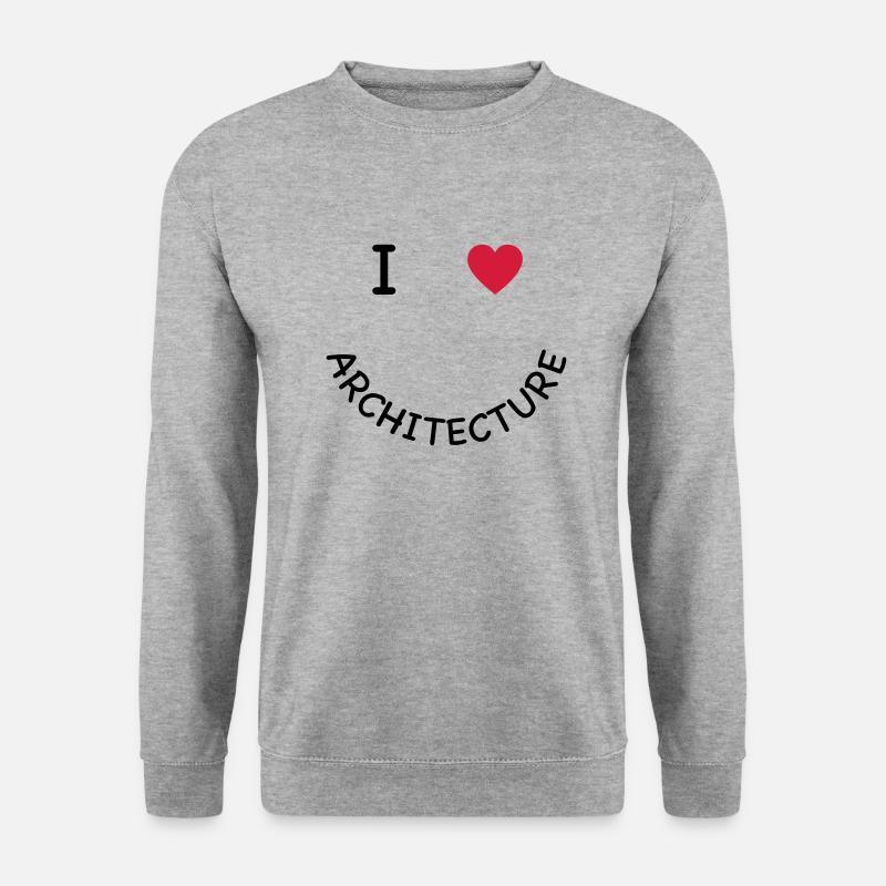 Architecture - Unisex Pullover - Weißgrau meliert