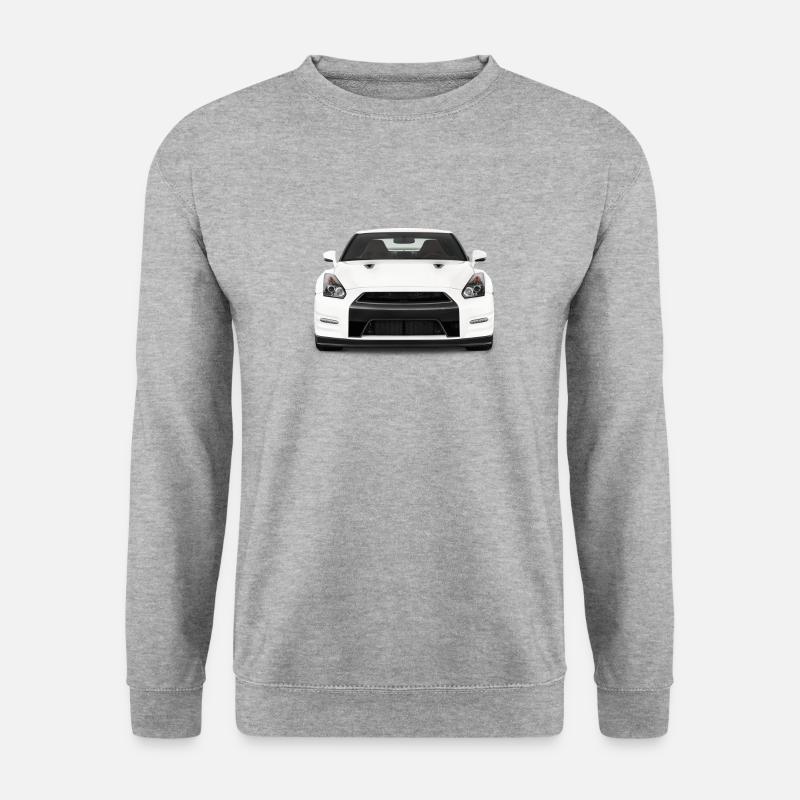 GTR Vorne - Unisex Pullover - Weißgrau meliert