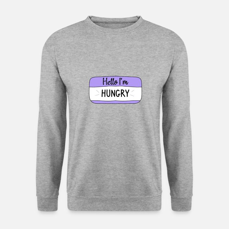 Hello im hungry, funny T-shirt - Unisex Sweatshirt - salt & pepper