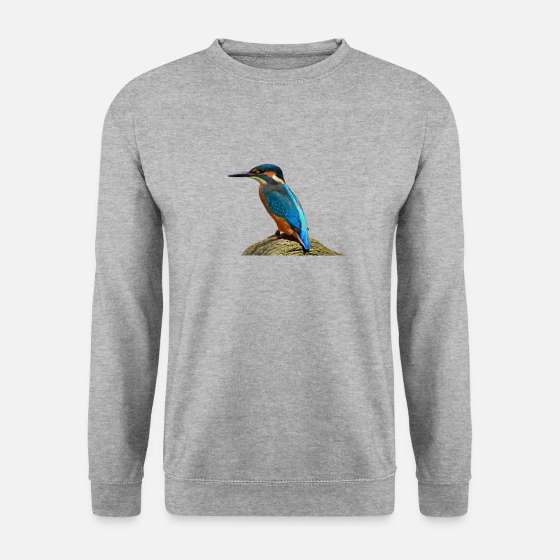 Fischervogel - Unisex Pullover - Weißgrau meliert