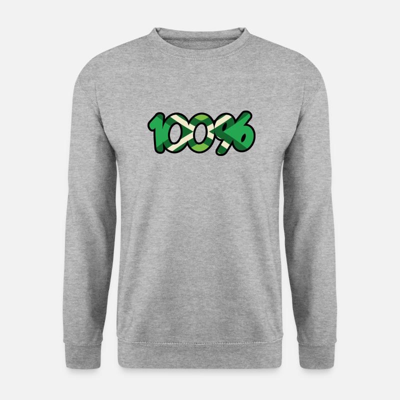 100% Achterhoek - Unisex Pullover - Weißgrau meliert