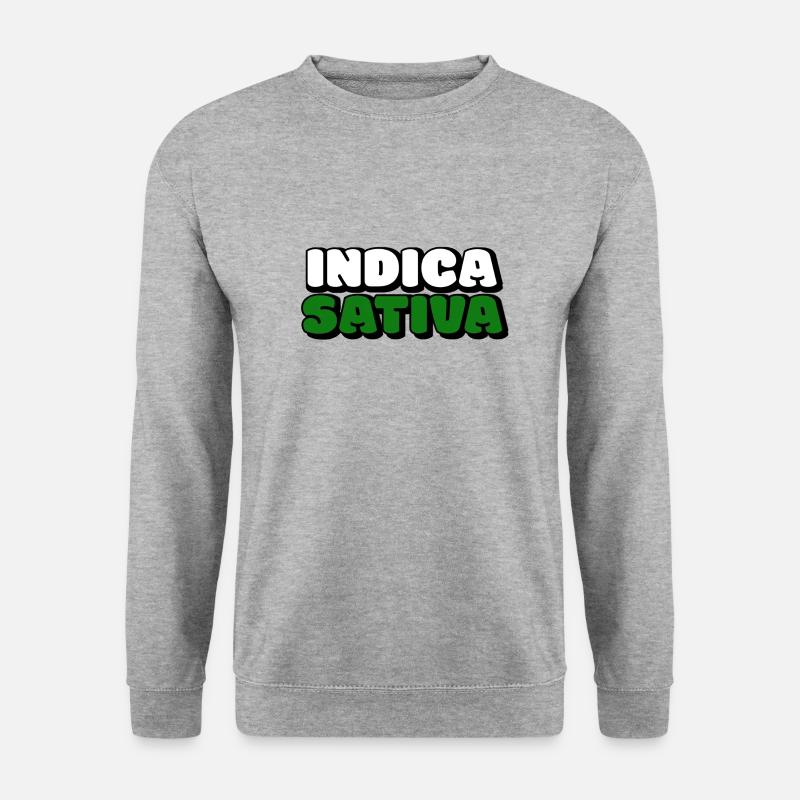 Indica Sativa - Unisex Pullover - Weißgrau meliert