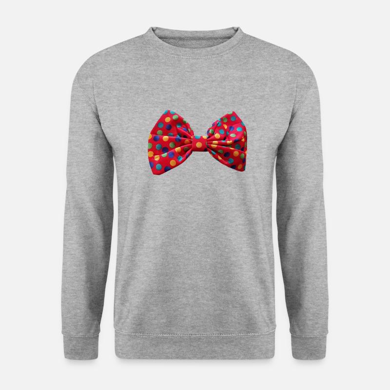 Clownfliege - Unisex Pullover - Weißgrau meliert