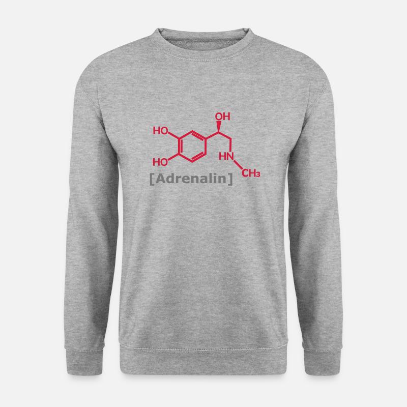Adrenalin - Unisex Pullover - Weißgrau meliert
