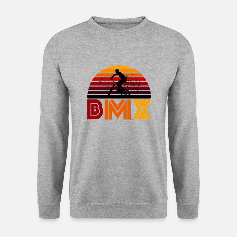 bmx - Unisex Pullover - Weißgrau meliert