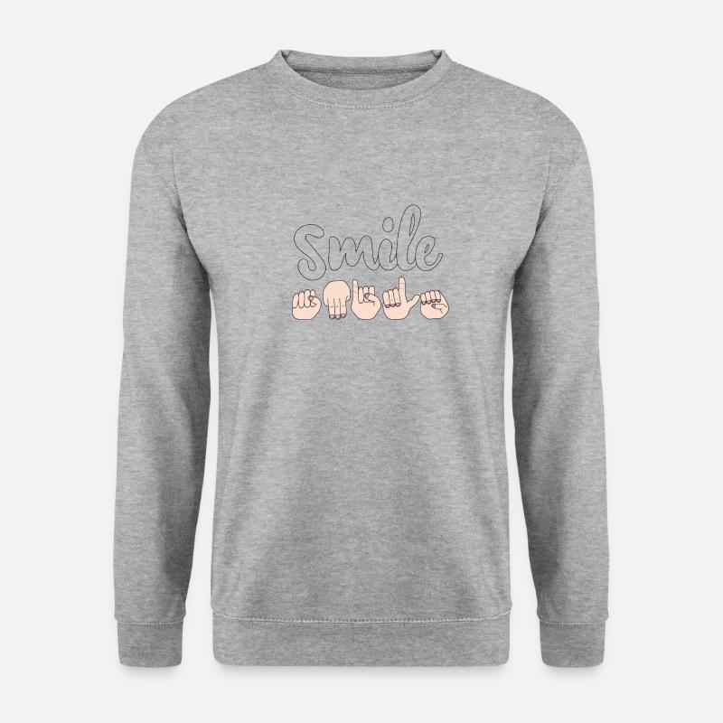 Sprachen 13 - Unisex Pullover - Weißgrau meliert