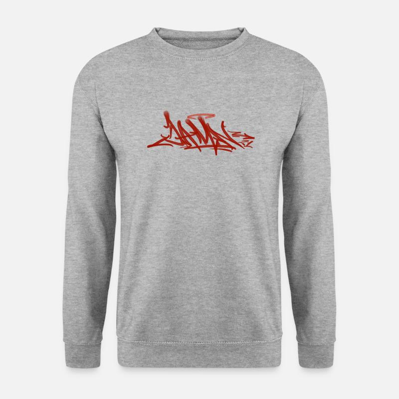 Damn Graffiti - Unisex Pullover - Weißgrau meliert