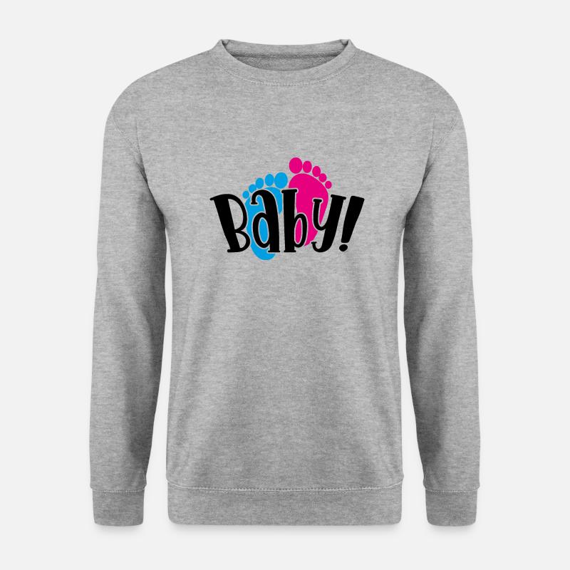 Baby - Unisex Pullover - Weißgrau meliert