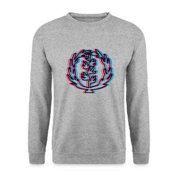 Eritrea - Unisex Pullover - Weißgrau meliert - Vorne - Alina (178cm) & Michal (187cm)