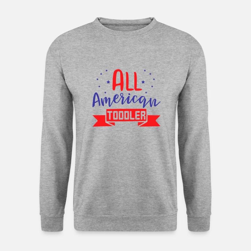 All American Toddler - Unisex Pullover - Weißgrau meliert