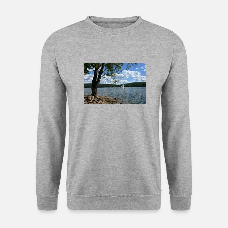 See Idylle - Unisex Pullover - Weißgrau meliert