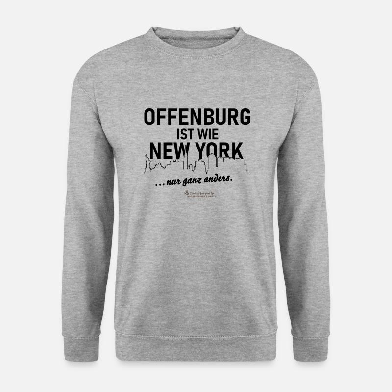 Offenburg - Unisex Pullover - Weißgrau meliert