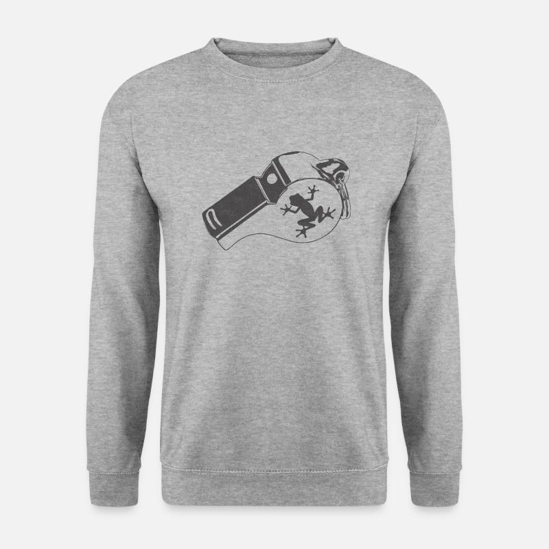 Trillerpfeife - Unisex Pullover - Weißgrau meliert