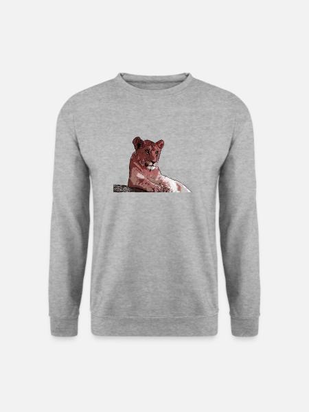 Young lion - Unisex Sweatshirt - salt & pepper