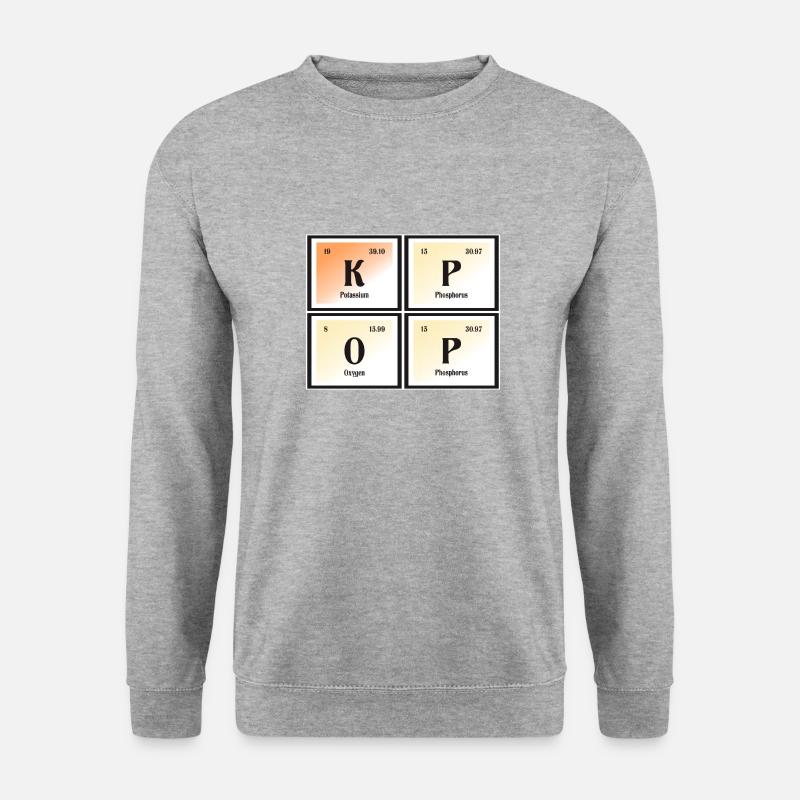 K-Pop | Periodensystem der Elemente - Unisex Pullover - Weißgrau meliert