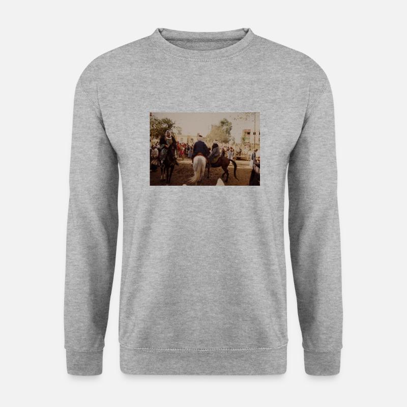 Donkey Man - Unisex Pullover - Weißgrau meliert