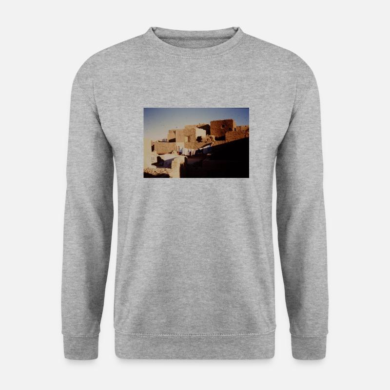 An Old House - Unisex Pullover - Weißgrau meliert