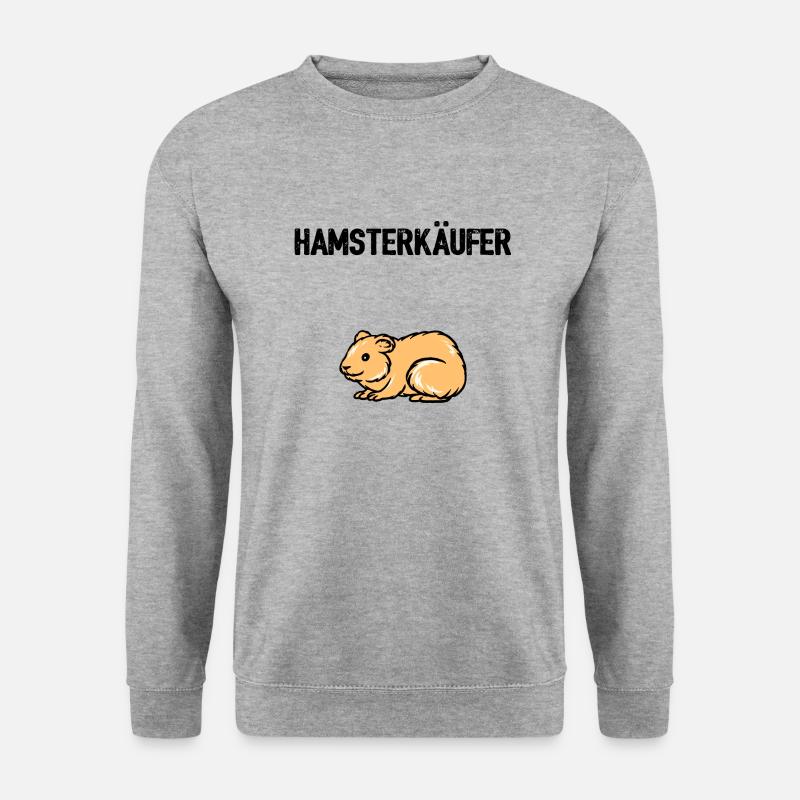 hamsterkaeufer - Unisex Pullover - Weißgrau meliert