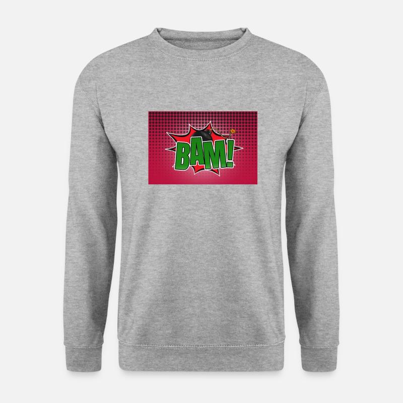 Bam! Comic Style Graffiti Lettering - Unisex Sweatshirt - salt & pepper