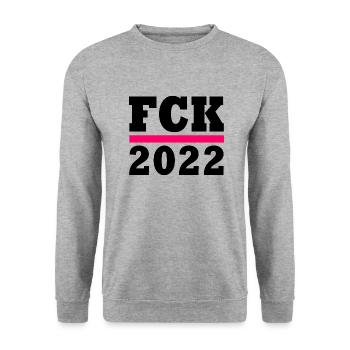 Fck 2022 - Sweat-shirt Unisexe - gris chiné - Devant - Alina (178cm) & Michal (187cm)