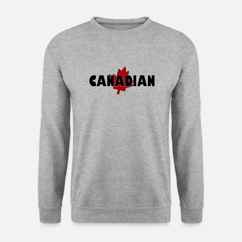Kanadisch - Unisex Pullover - Weißgrau meliert