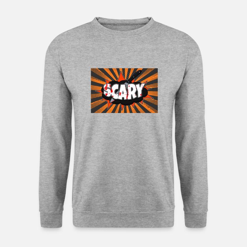 Scary Halloween Comic Style Graffiti - Unisex Sweatshirt - salt & pepper