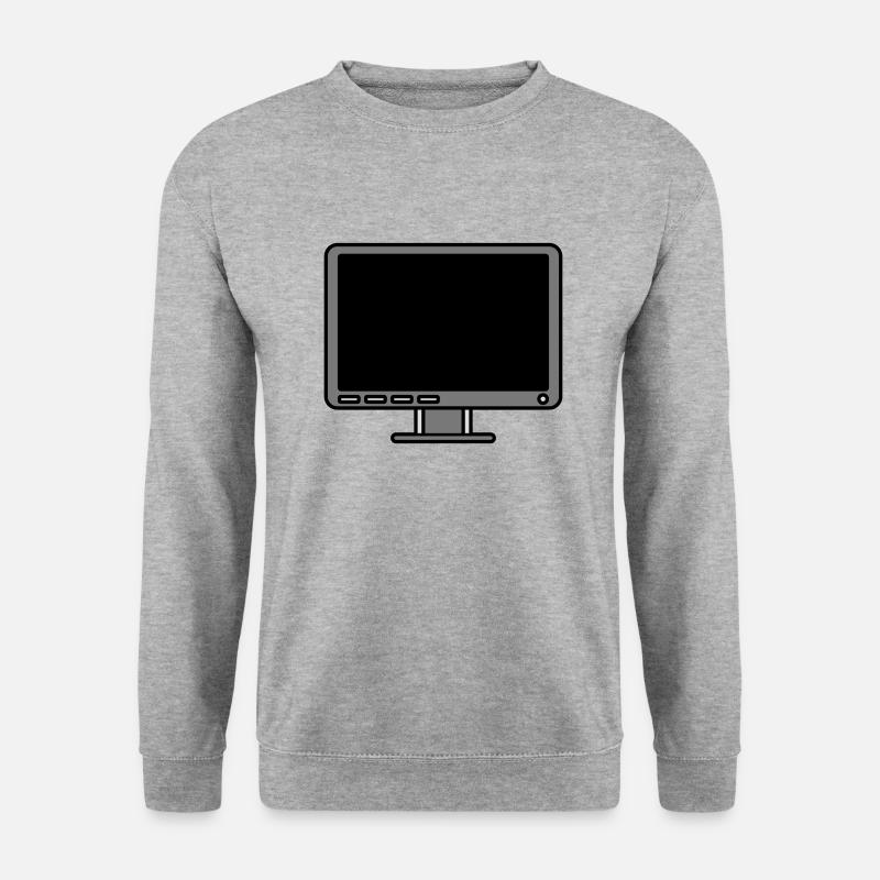 Icon Logo Computer Screen - Unisex Sweatshirt - salt & pepper