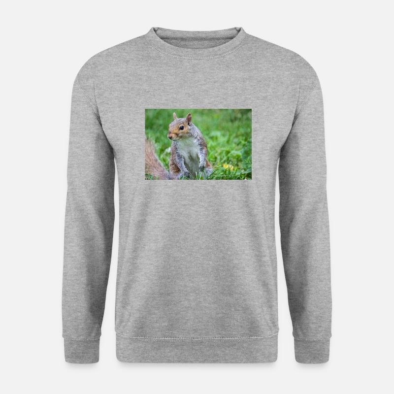 Grey squirrel Grauhörnchen Sciurus carolinensis - Unisex Sweatshirt - salt & pepper