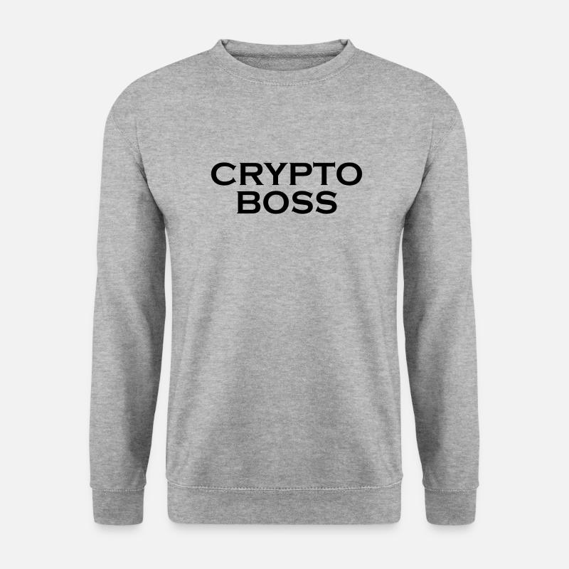 Crypto Bitcoin Trading - Unisex Pullover - Weißgrau meliert