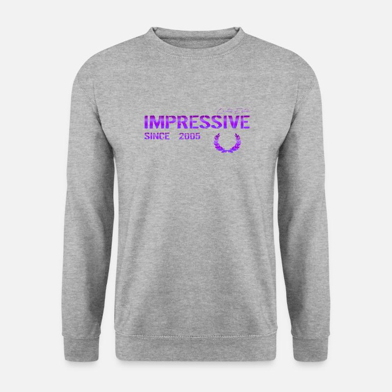 Impressive since 2005 - Unisex Pullover - Weißgrau meliert
