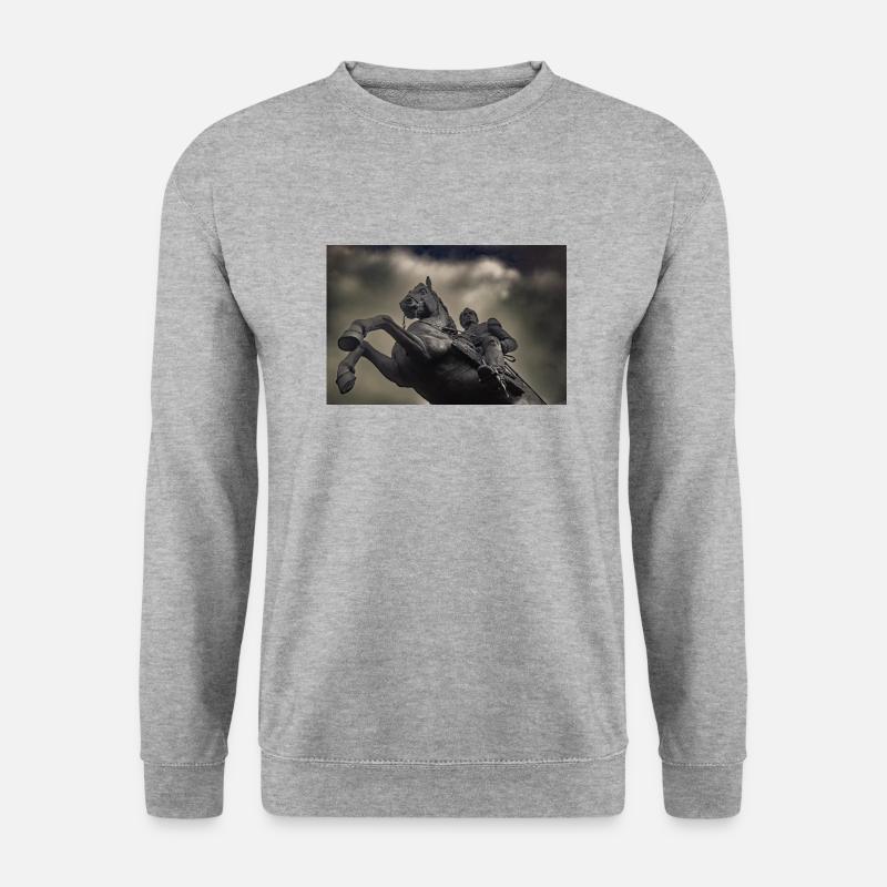 Simon Bolivar - Unisex Pullover - Weißgrau meliert