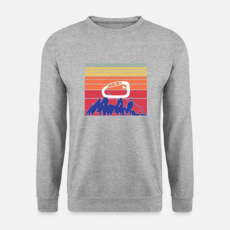Rock Climbing - Unisex Pullover - Weißgrau meliert