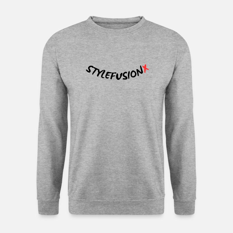 StyleFusionX Brand - Unisex Pullover - Weißgrau meliert