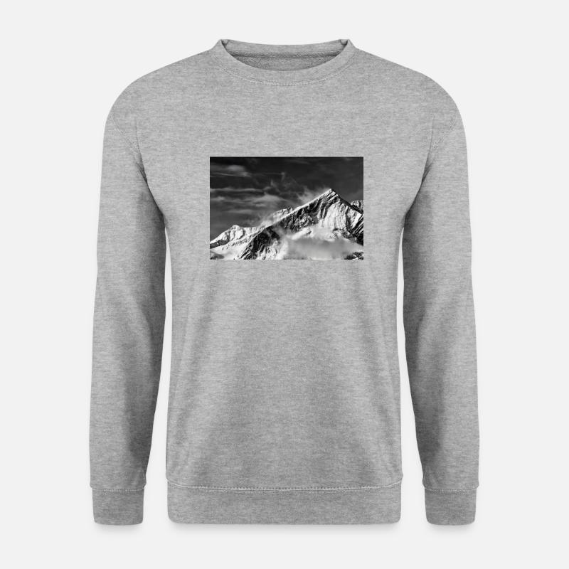 Alpspitze - Unisex Pullover - Weißgrau meliert