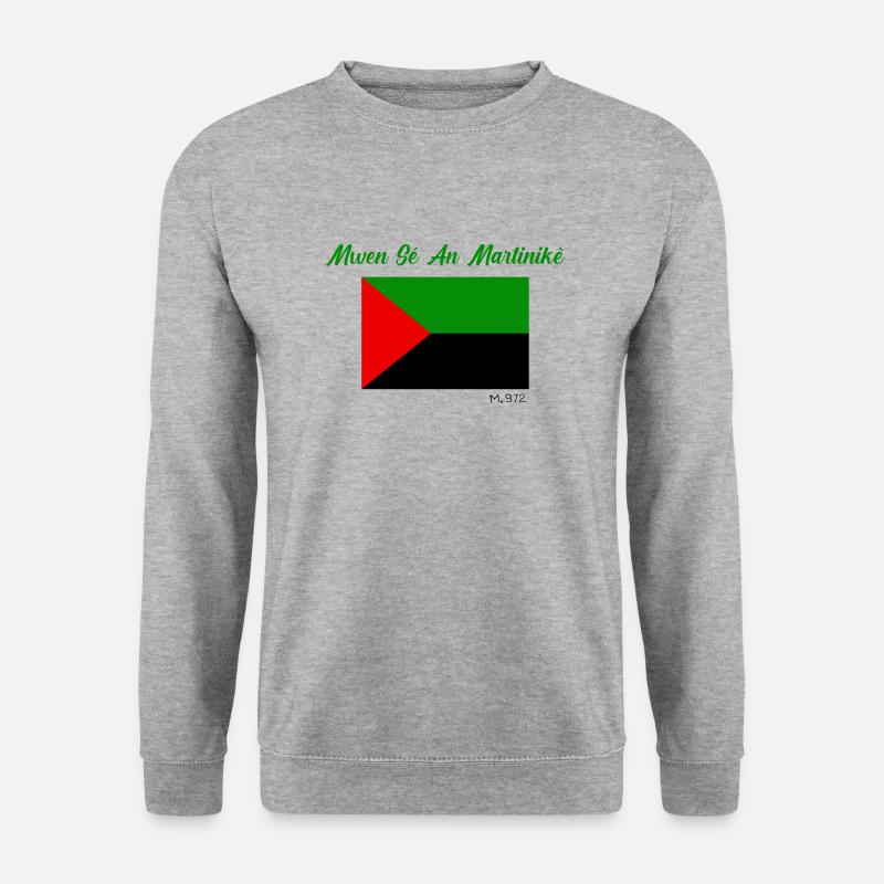 MSAM M.972 (Grün) - Unisex Pullover - Weißgrau meliert