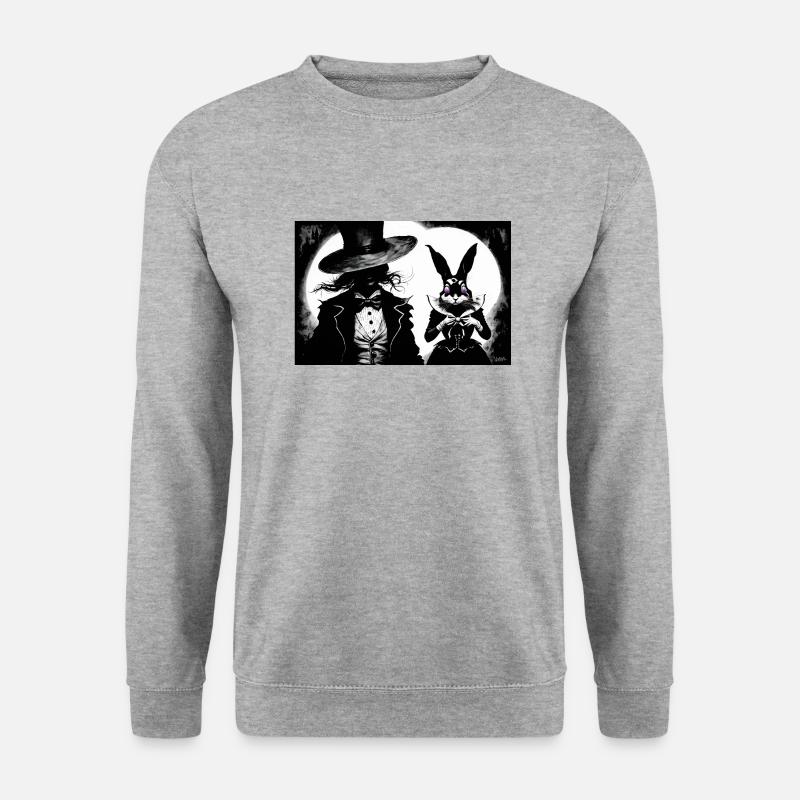 Alice #8 - Unisex Pullover - Weißgrau meliert