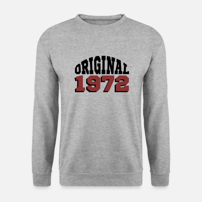 Original 1972 - Unisex Pullover - Weißgrau meliert
