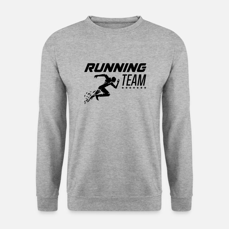 running team - Unisex Sweatshirt - salt & pepper