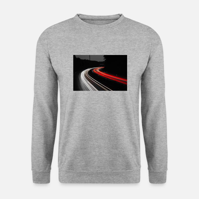 AutoBAHN - Unisex Pullover - Weißgrau meliert