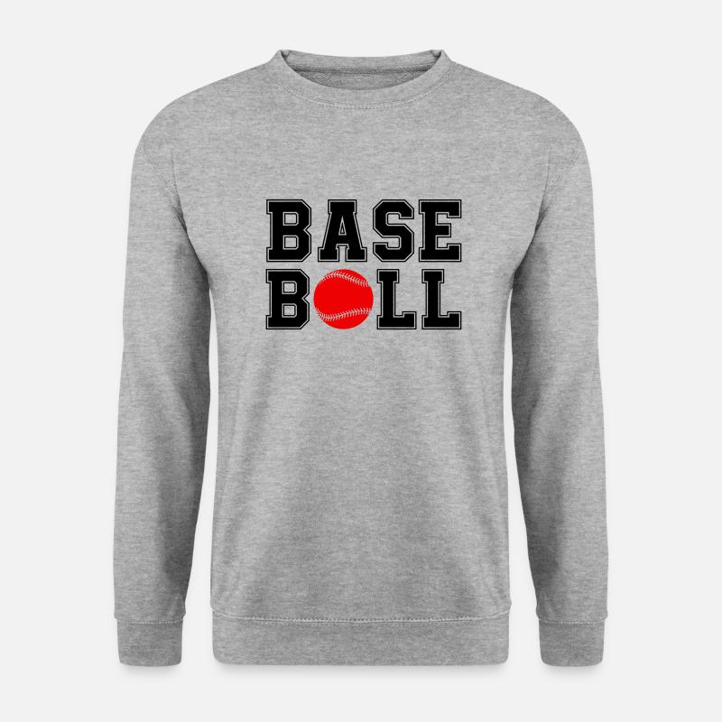 baseball - Unisex Pullover - Weißgrau meliert