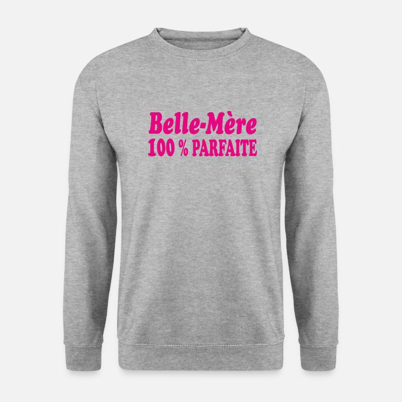 PERFEKTE Stiefmutter - Unisex Pullover - Weißgrau meliert