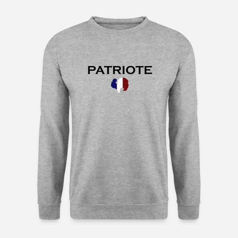 Patriot - Unisex Pullover - Weißgrau meliert