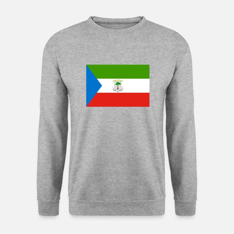 Äquatorialguinea - Unisex Pullover - Weißgrau meliert