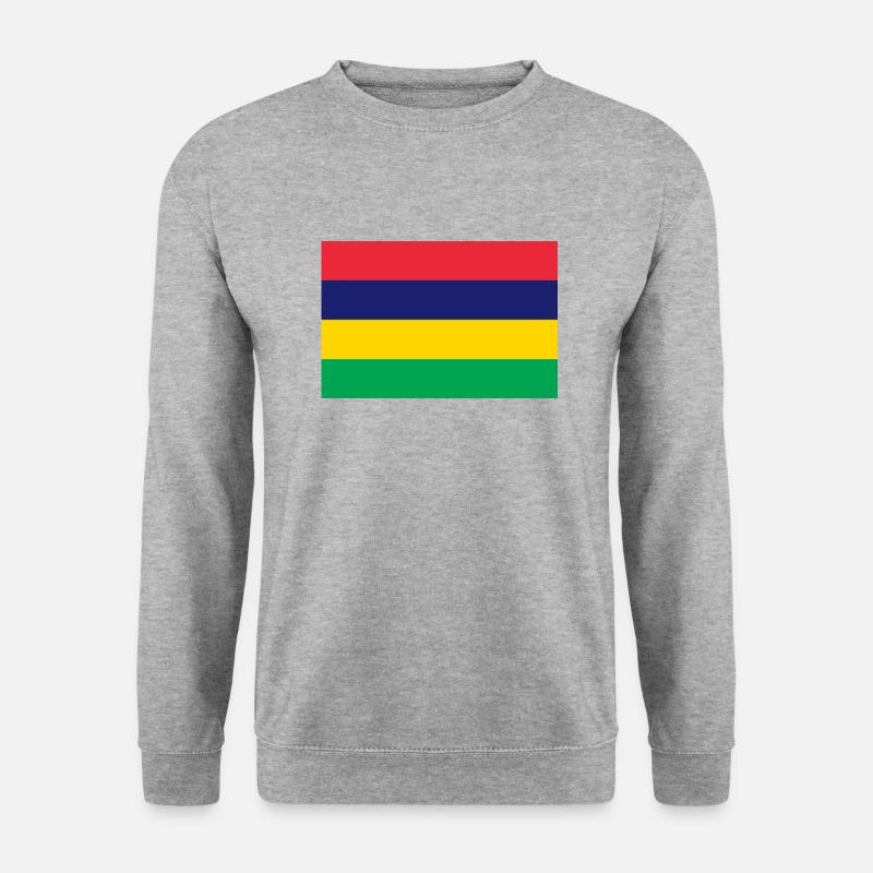 Mauritius - Unisex Pullover - Weißgrau meliert