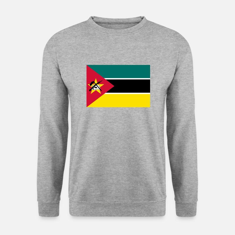 Mosambik - Unisex Pullover - Weißgrau meliert