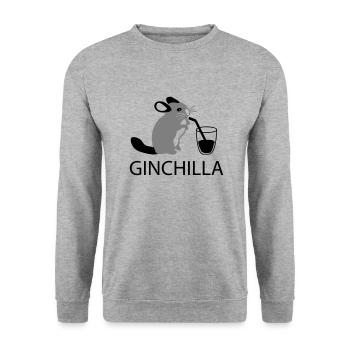 ginchilla - Gin and chilling - Unisex Sweatshirt - salt & pepper - Front - Alina (178cm) & Michal (187cm)